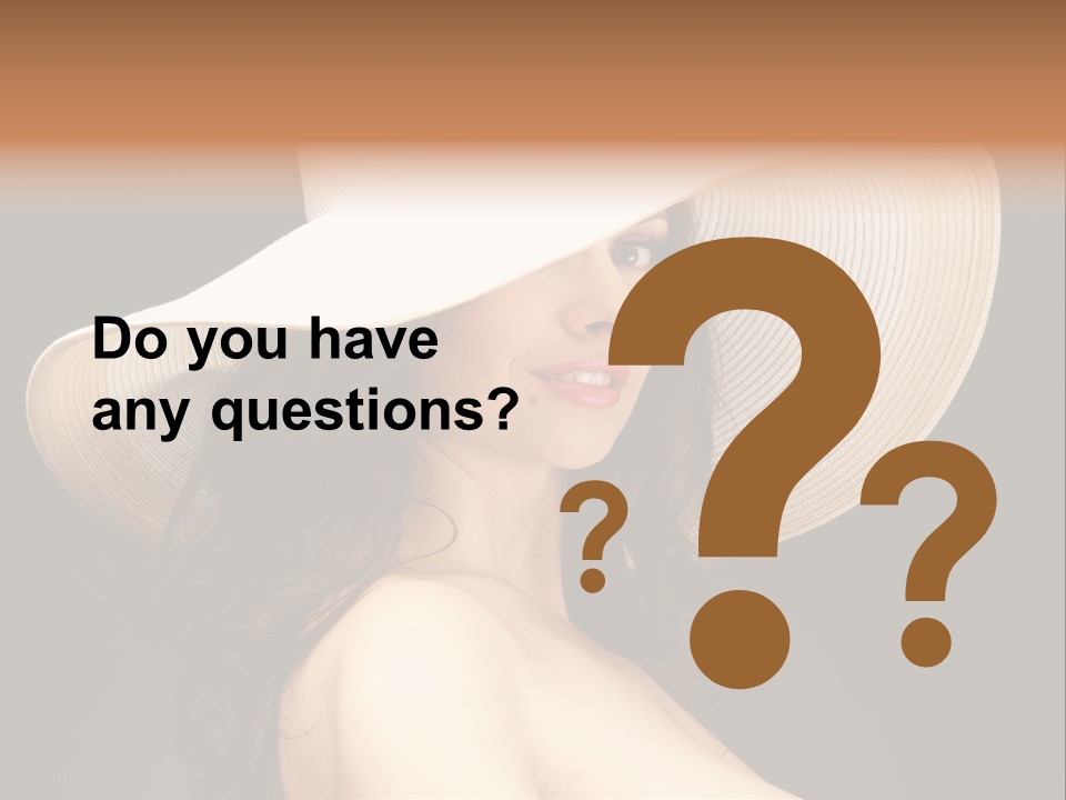 Retro White Female PowerPoint Template