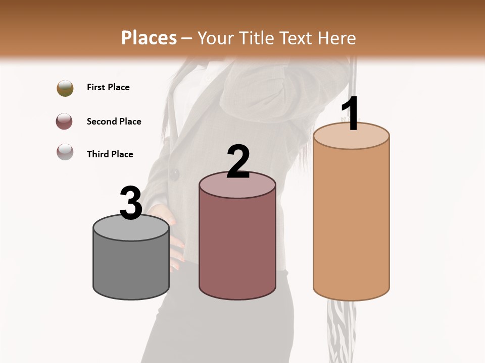 Sexy Rain Stand PowerPoint Template