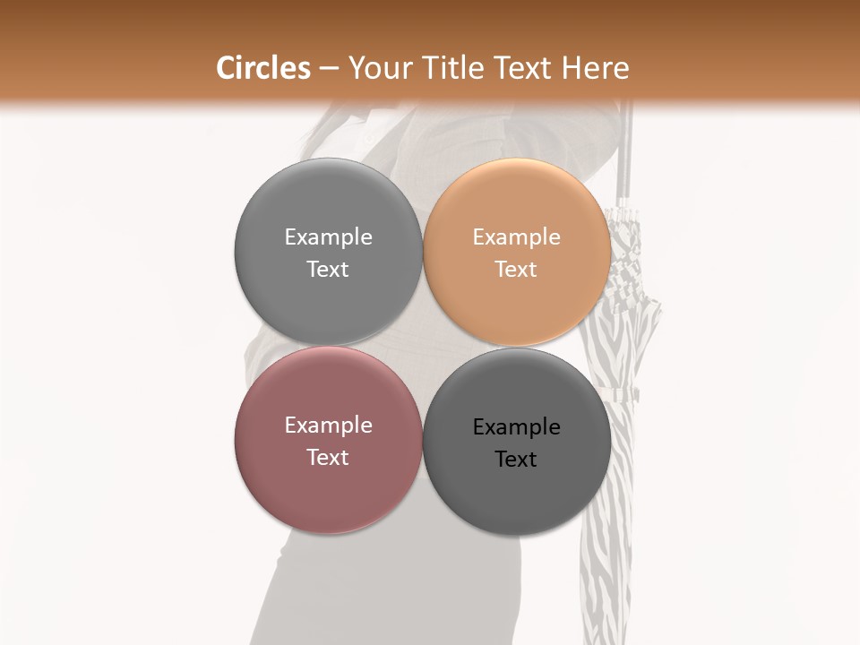 Sexy Rain Stand PowerPoint Template