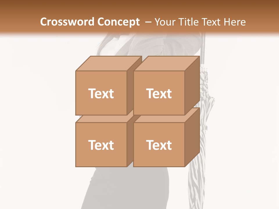 Sexy Rain Stand PowerPoint Template