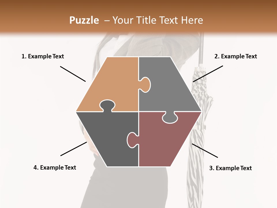 Sexy Rain Stand PowerPoint Template