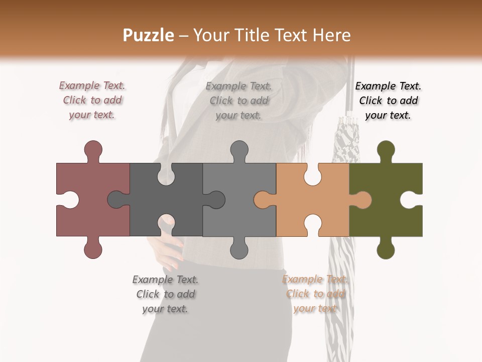 Sexy Rain Stand PowerPoint Template