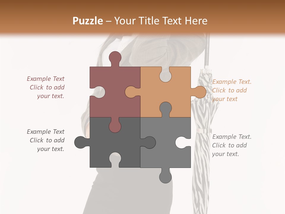 Sexy Rain Stand PowerPoint Template