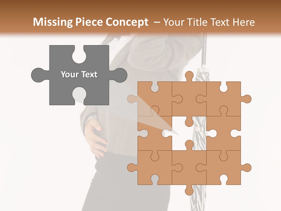 Sexy Rain Stand PowerPoint Template