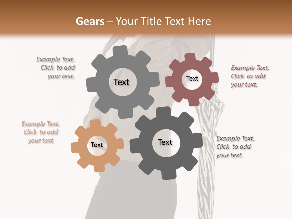 Sexy Rain Stand PowerPoint Template