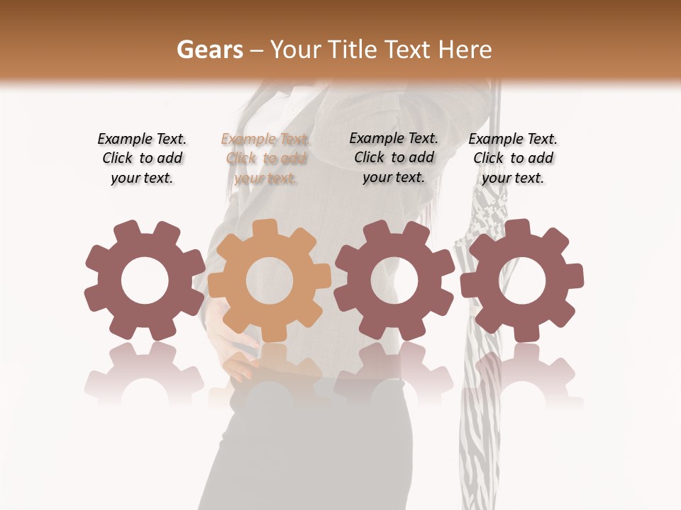 Sexy Rain Stand PowerPoint Template