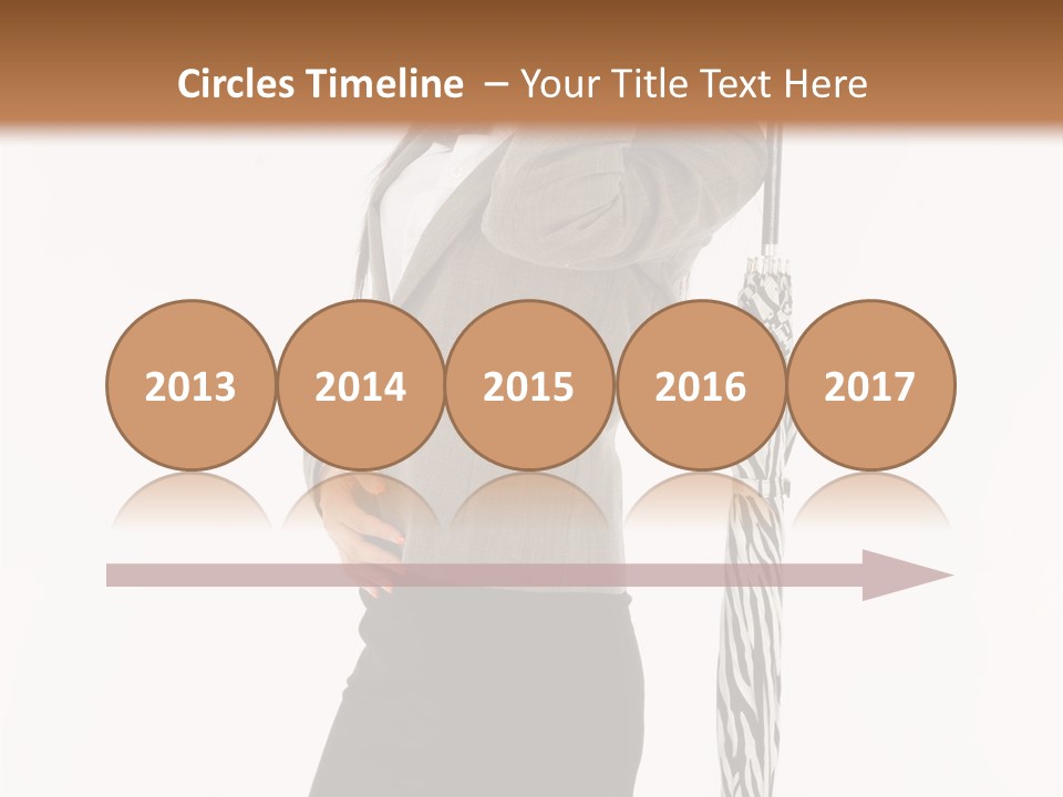 Sexy Rain Stand PowerPoint Template