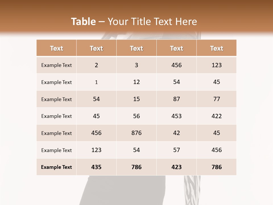 Sexy Rain Stand PowerPoint Template