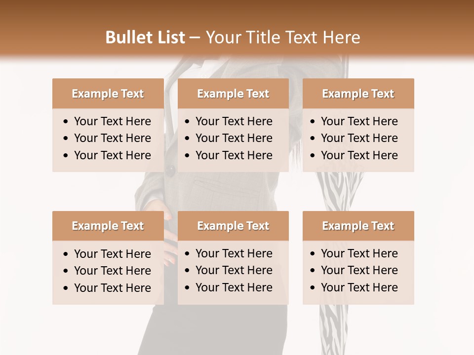 Sexy Rain Stand PowerPoint Template