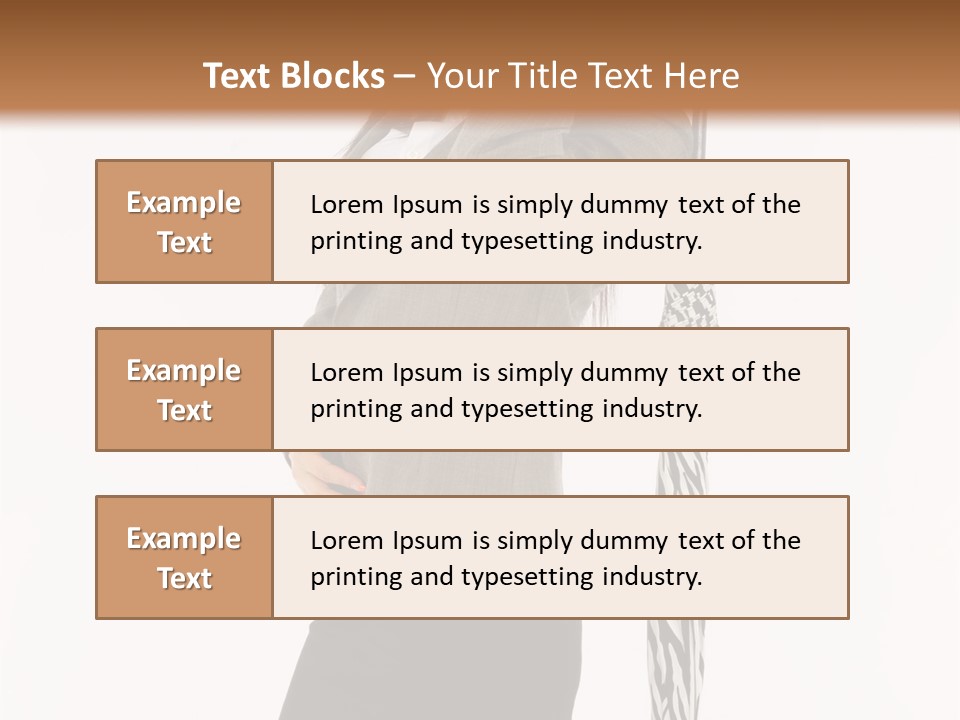 Sexy Rain Stand PowerPoint Template