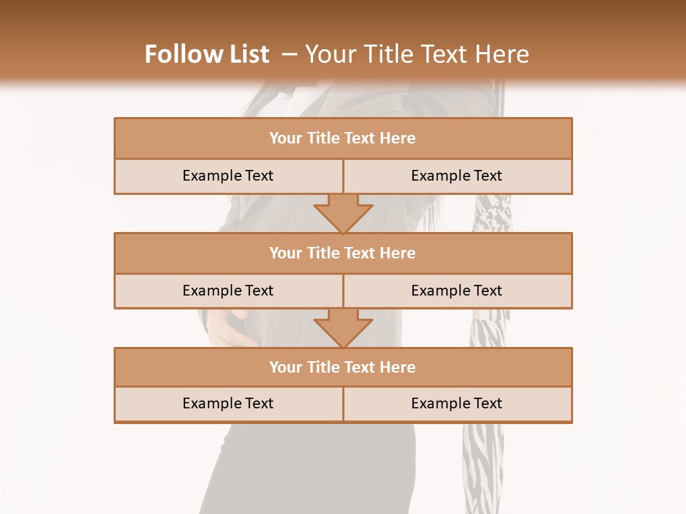 Sexy Rain Stand PowerPoint Template