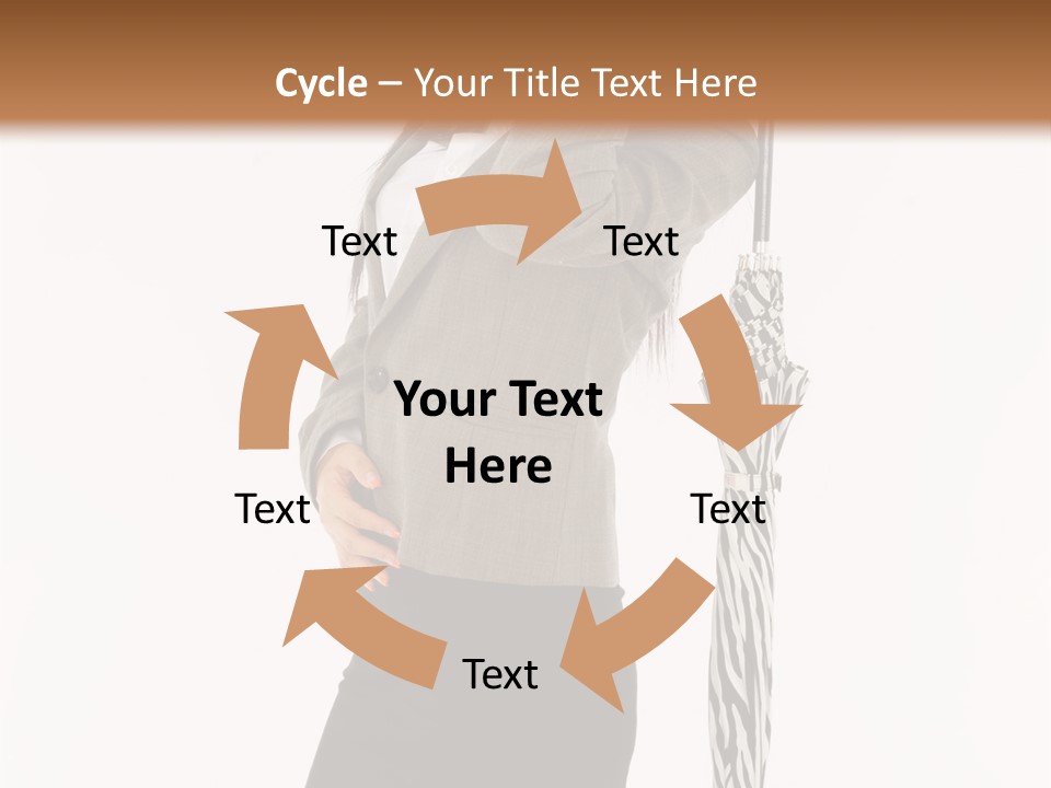 Sexy Rain Stand PowerPoint Template