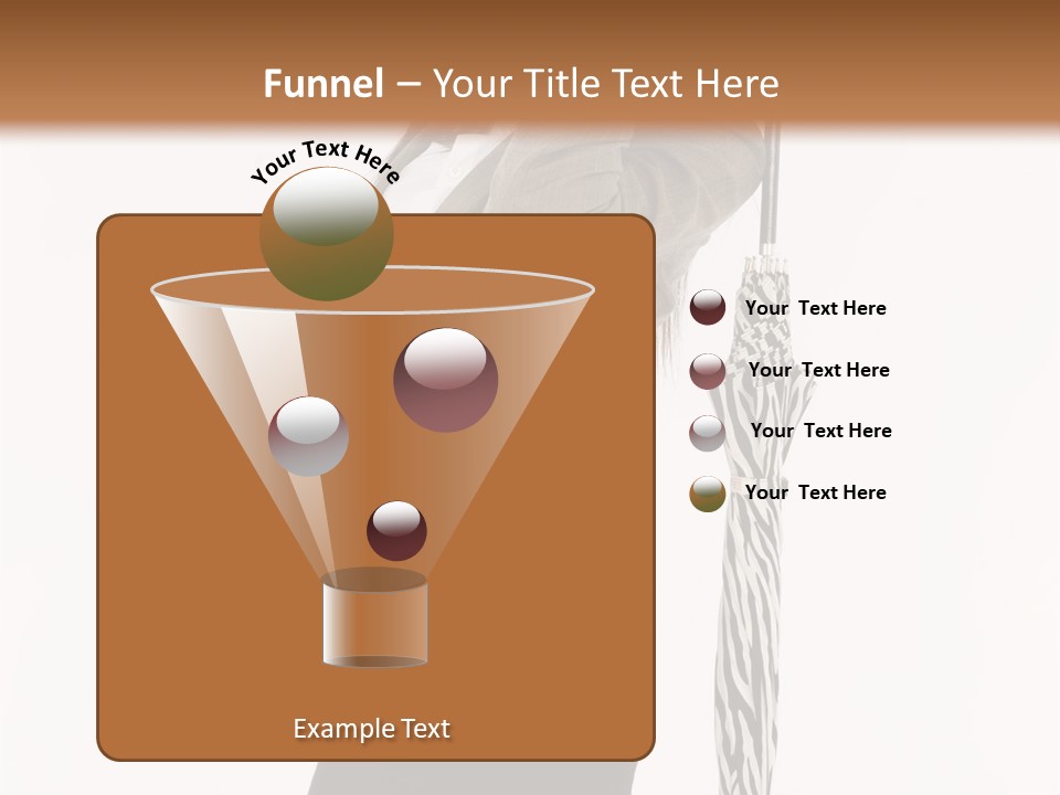 Sexy Rain Stand PowerPoint Template