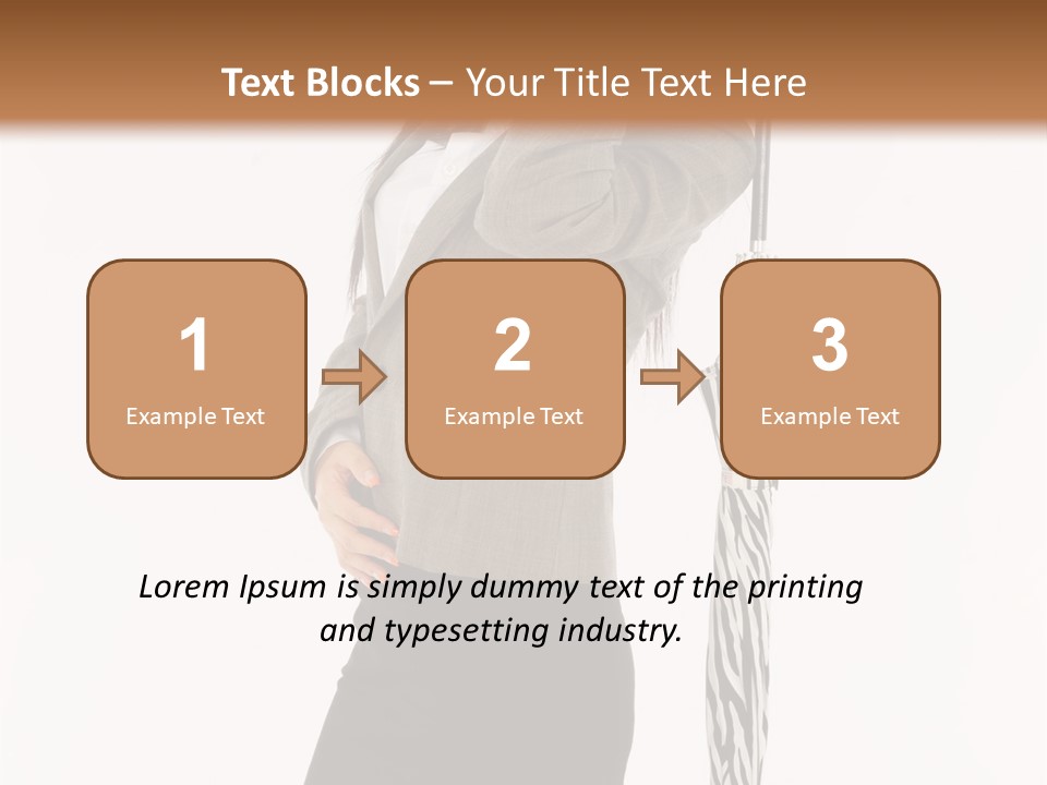 Sexy Rain Stand PowerPoint Template