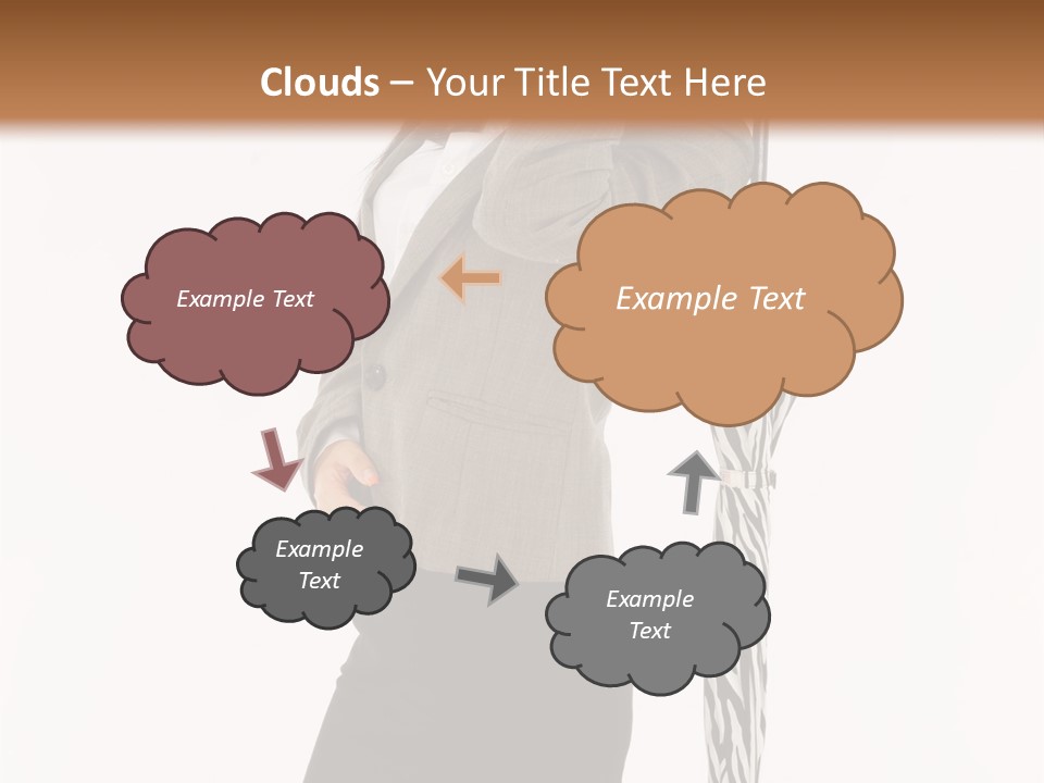 Sexy Rain Stand PowerPoint Template