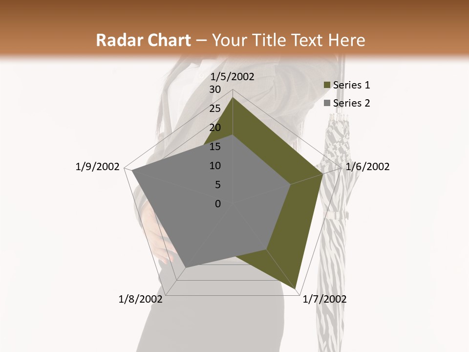 Sexy Rain Stand PowerPoint Template