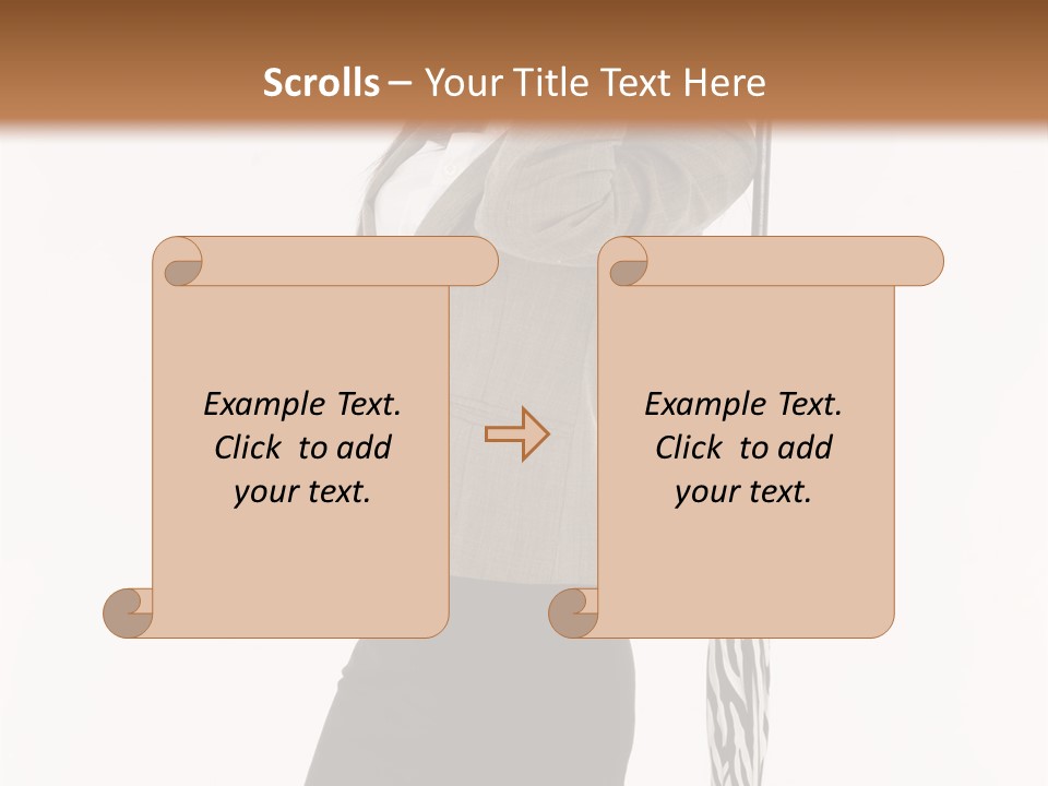 Sexy Rain Stand PowerPoint Template