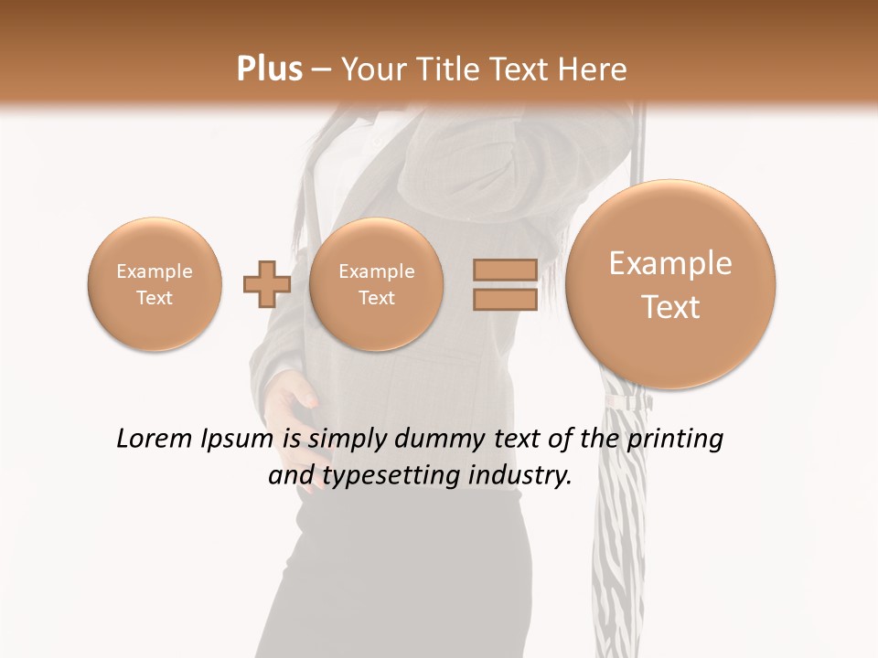 Sexy Rain Stand PowerPoint Template