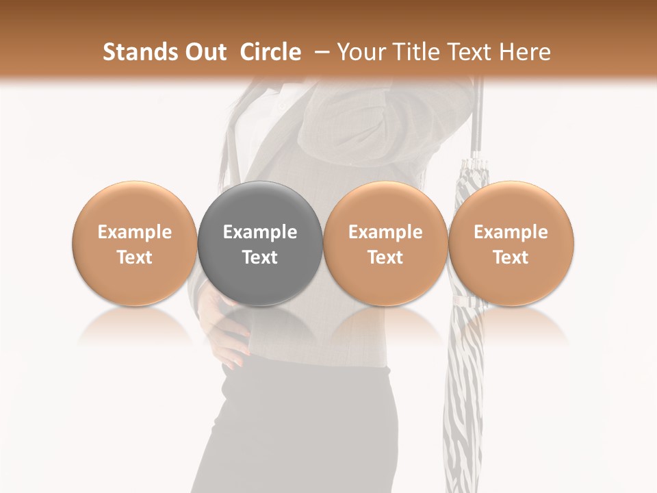 Sexy Rain Stand PowerPoint Template