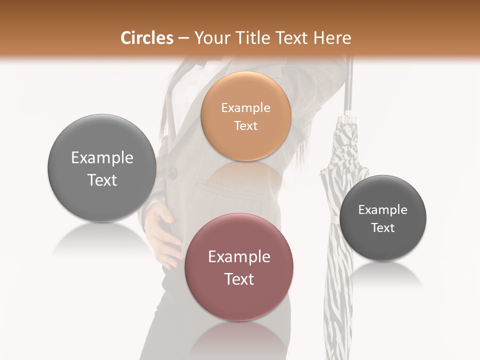 Sexy Rain Stand PowerPoint Template