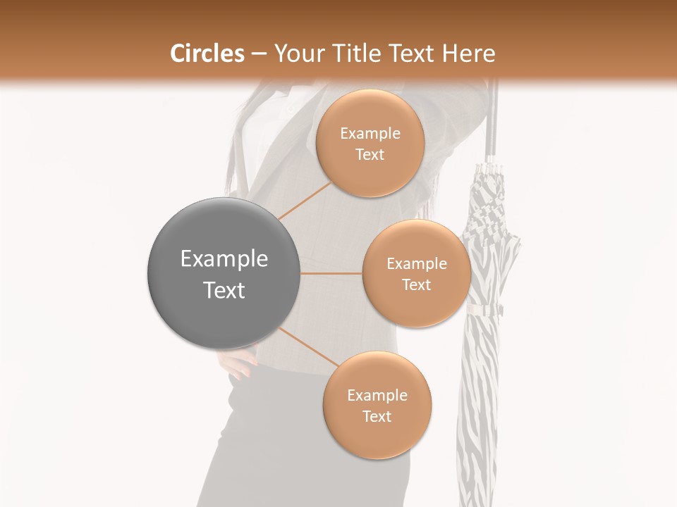 Sexy Rain Stand PowerPoint Template