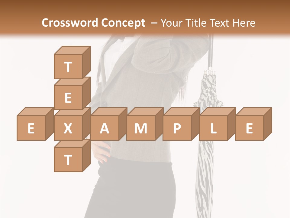 Sexy Rain Stand PowerPoint Template