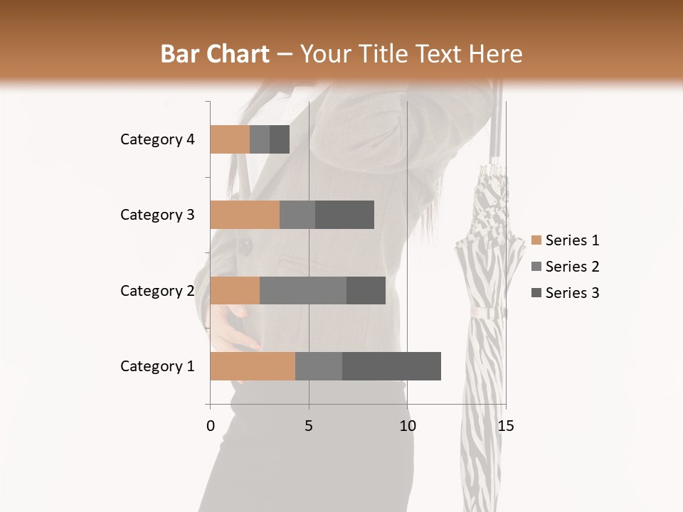 Sexy Rain Stand PowerPoint Template