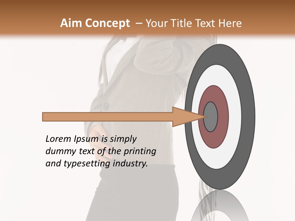 Sexy Rain Stand PowerPoint Template