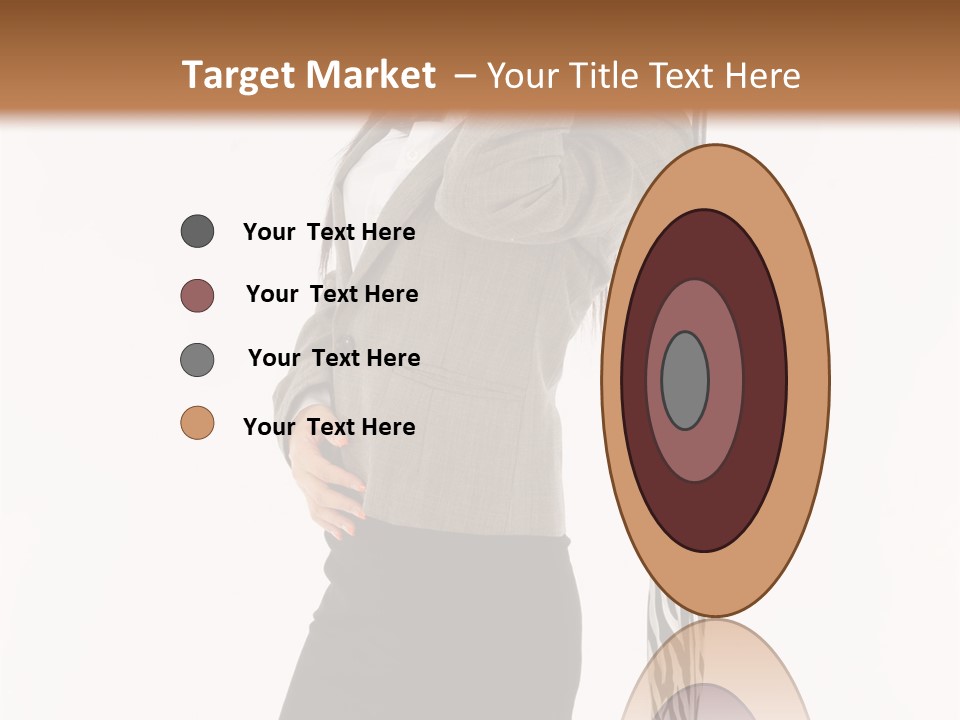 Sexy Rain Stand PowerPoint Template