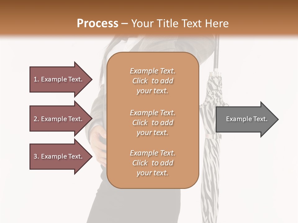 Sexy Rain Stand PowerPoint Template