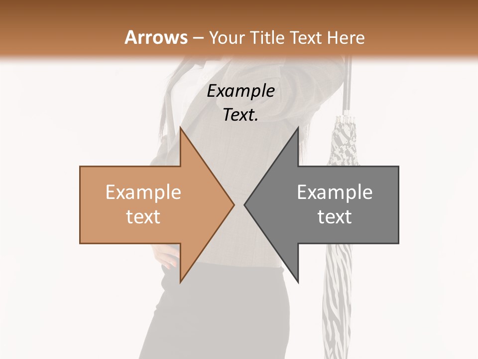 Sexy Rain Stand PowerPoint Template