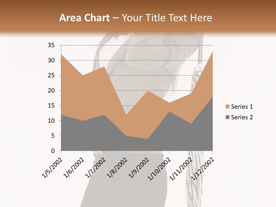 Sexy Rain Stand PowerPoint Template