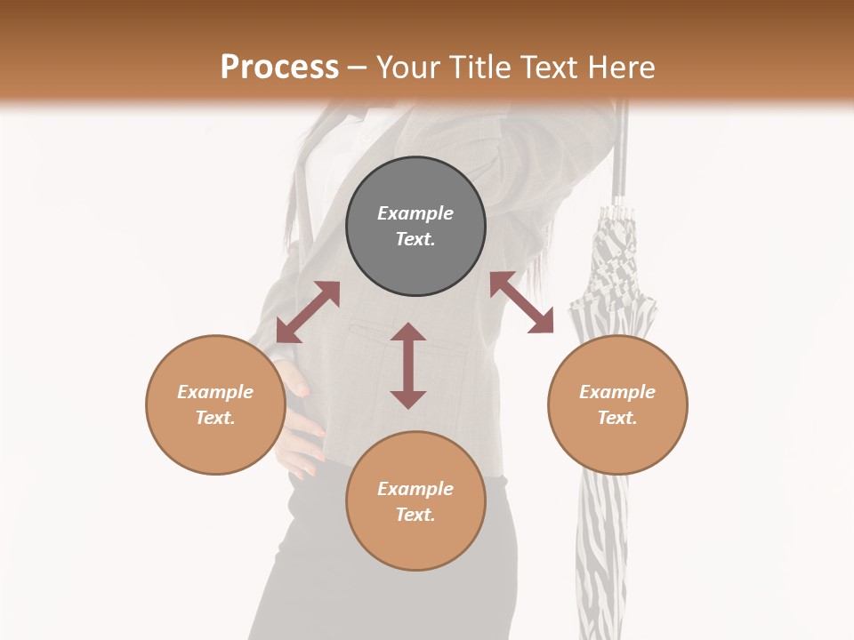 Sexy Rain Stand PowerPoint Template
