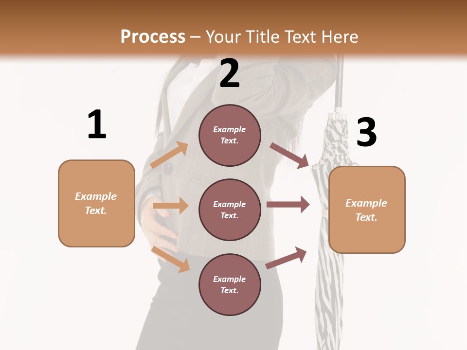 Sexy Rain Stand PowerPoint Template