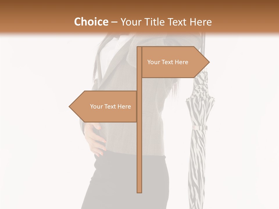 Sexy Rain Stand PowerPoint Template