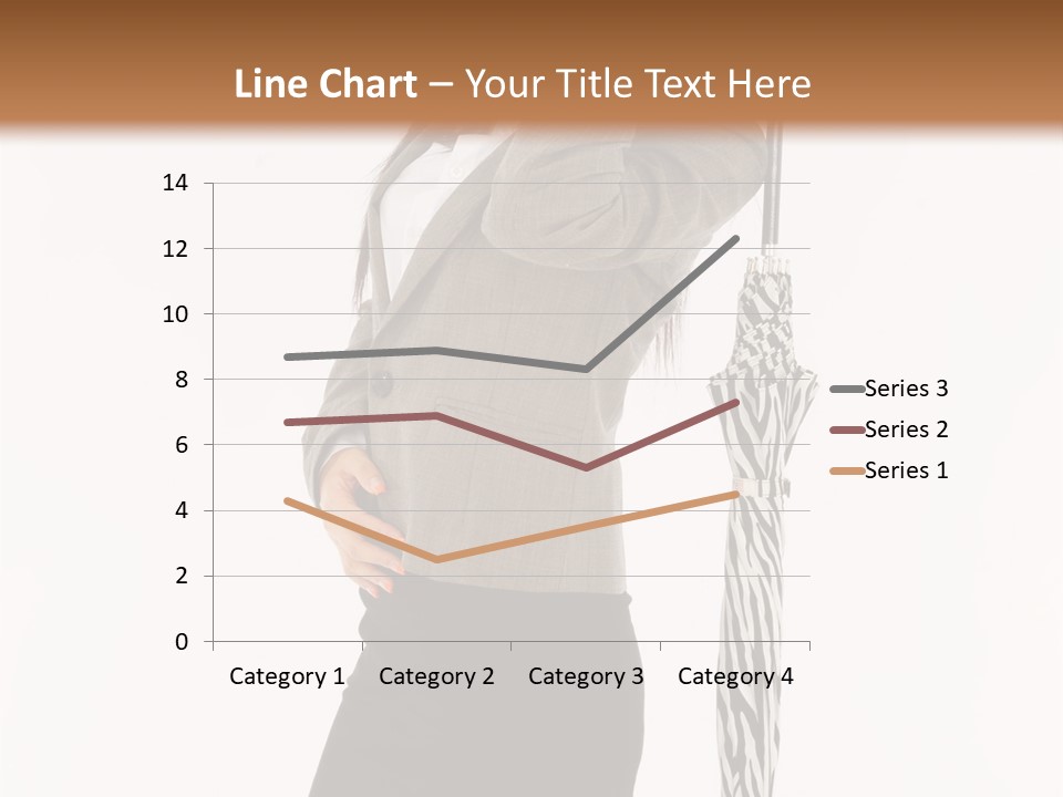 Sexy Rain Stand PowerPoint Template