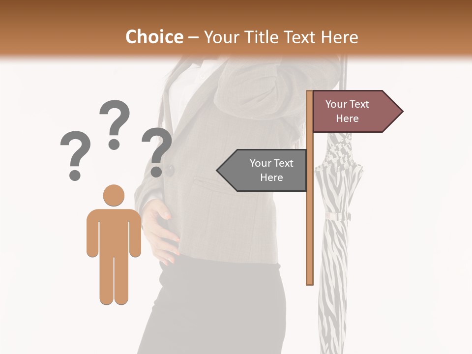 Sexy Rain Stand PowerPoint Template