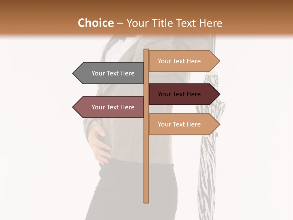 Sexy Rain Stand PowerPoint Template