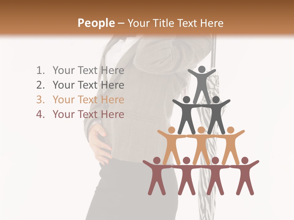 Sexy Rain Stand PowerPoint Template