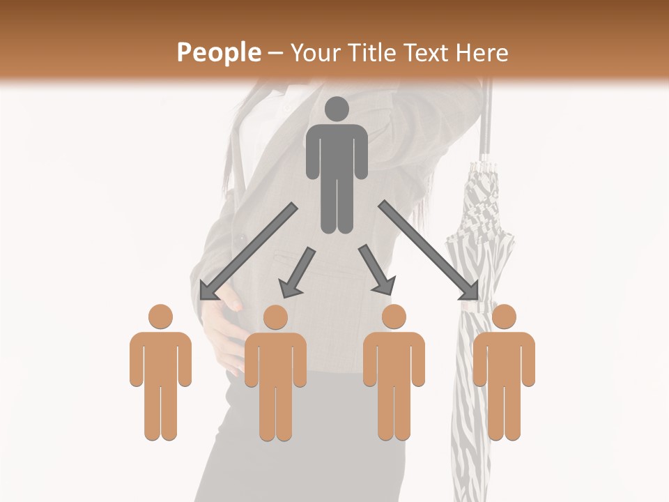 Sexy Rain Stand PowerPoint Template