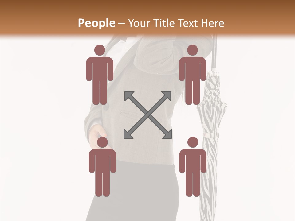 Sexy Rain Stand PowerPoint Template