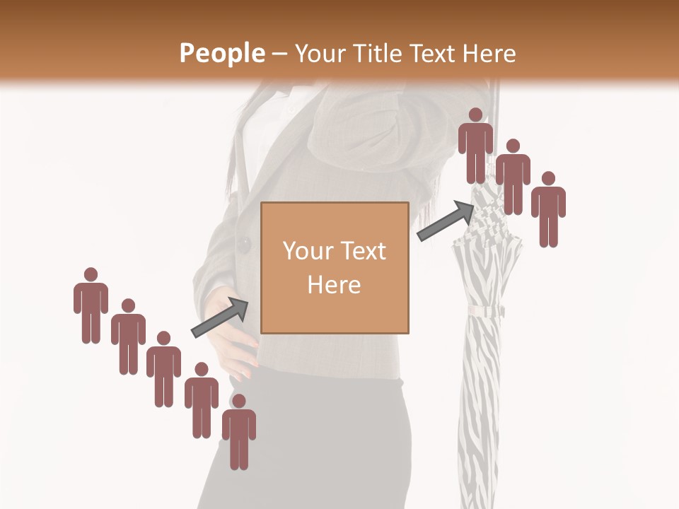 Sexy Rain Stand PowerPoint Template