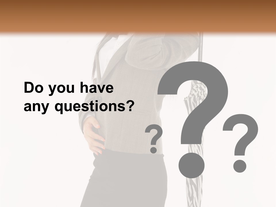 Sexy Rain Stand PowerPoint Template