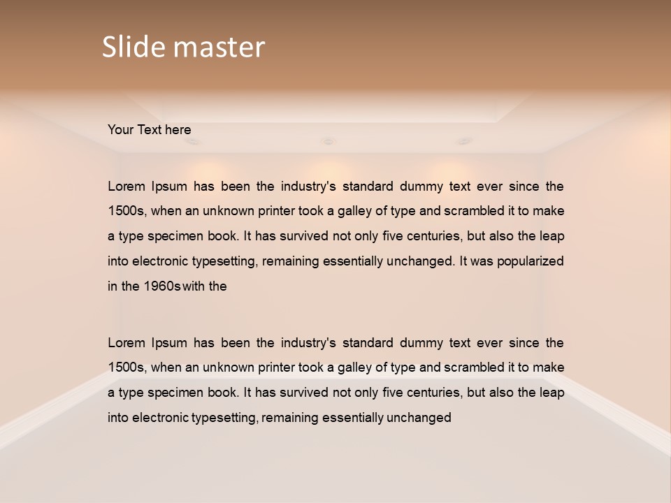 Indoor Interior House PowerPoint Template