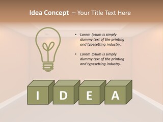 Indoor Interior House PowerPoint Template