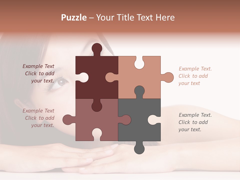 Cute Care Closeup PowerPoint Template