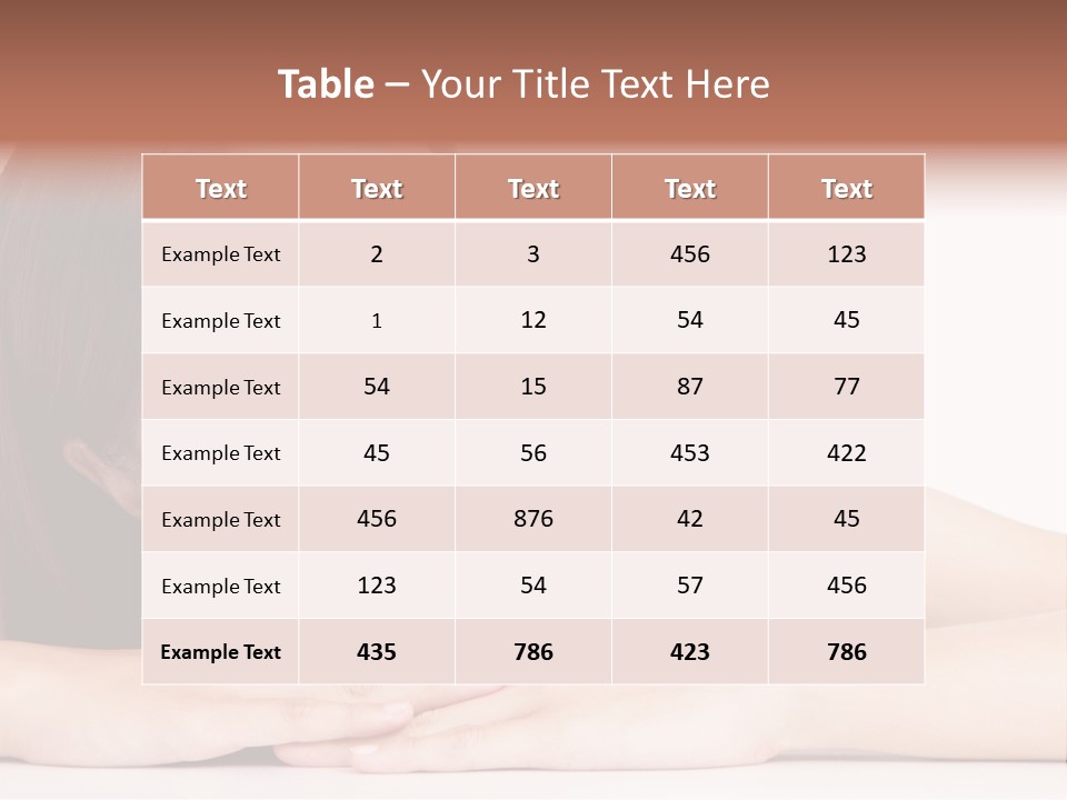 Cute Care Closeup PowerPoint Template