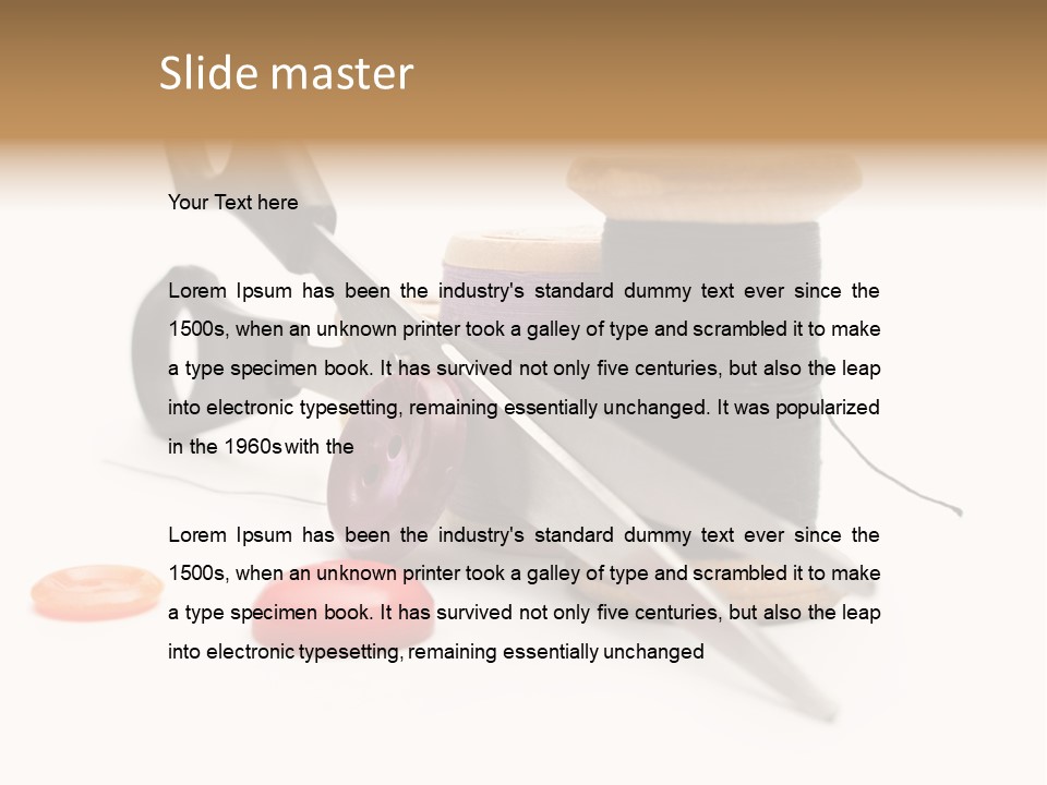 Material Closeup Isolated PowerPoint Template