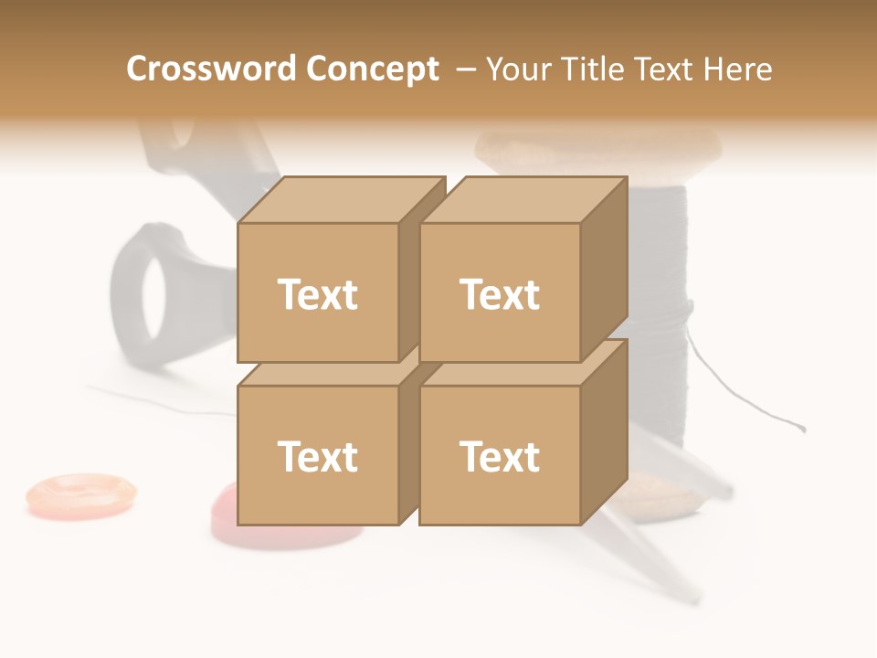 Material Closeup Isolated PowerPoint Template