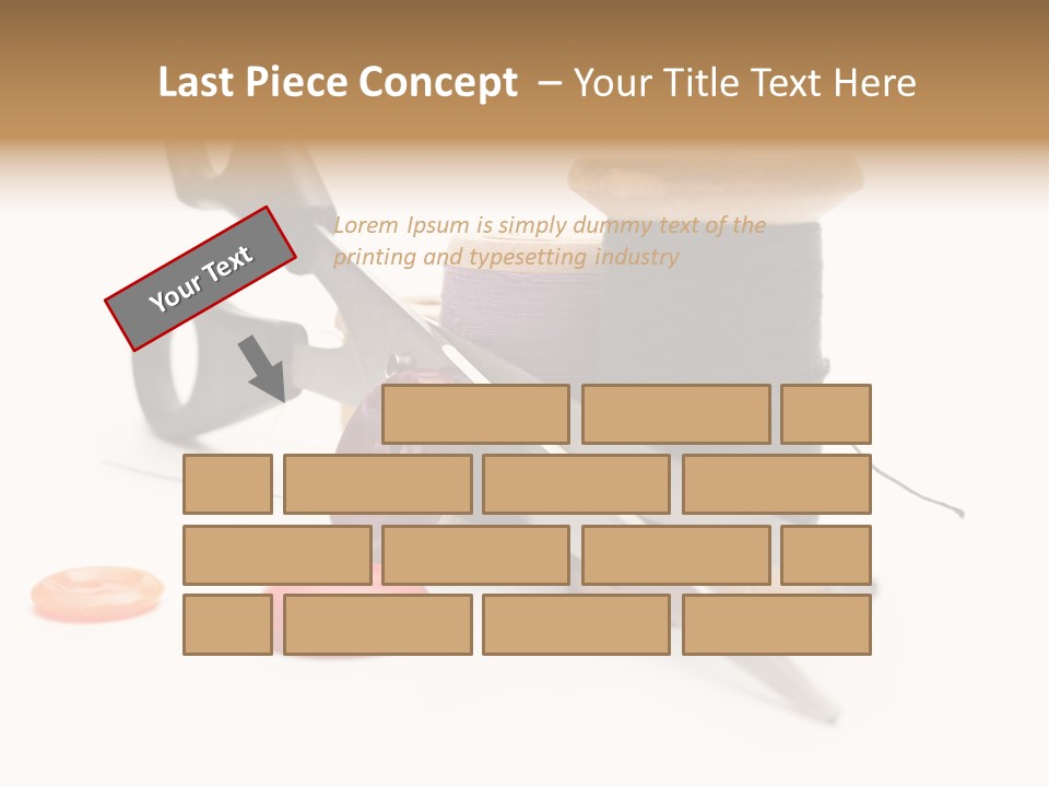 Material Closeup Isolated PowerPoint Template